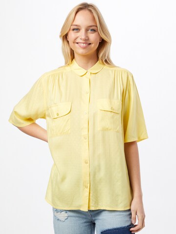 FRENCH CONNECTION - Blusa 'YULIA' en amarillo: frente