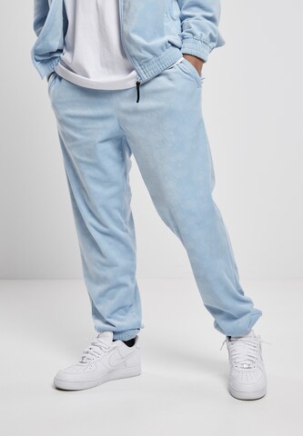 SOUTHPOLE Tapered Trousers in Blue: front
