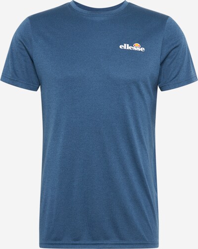 ELLESSE Функционална тениска 'Malbe' в синьо меланж / мандарина / гренадин / бяло, Преглед на продукта
