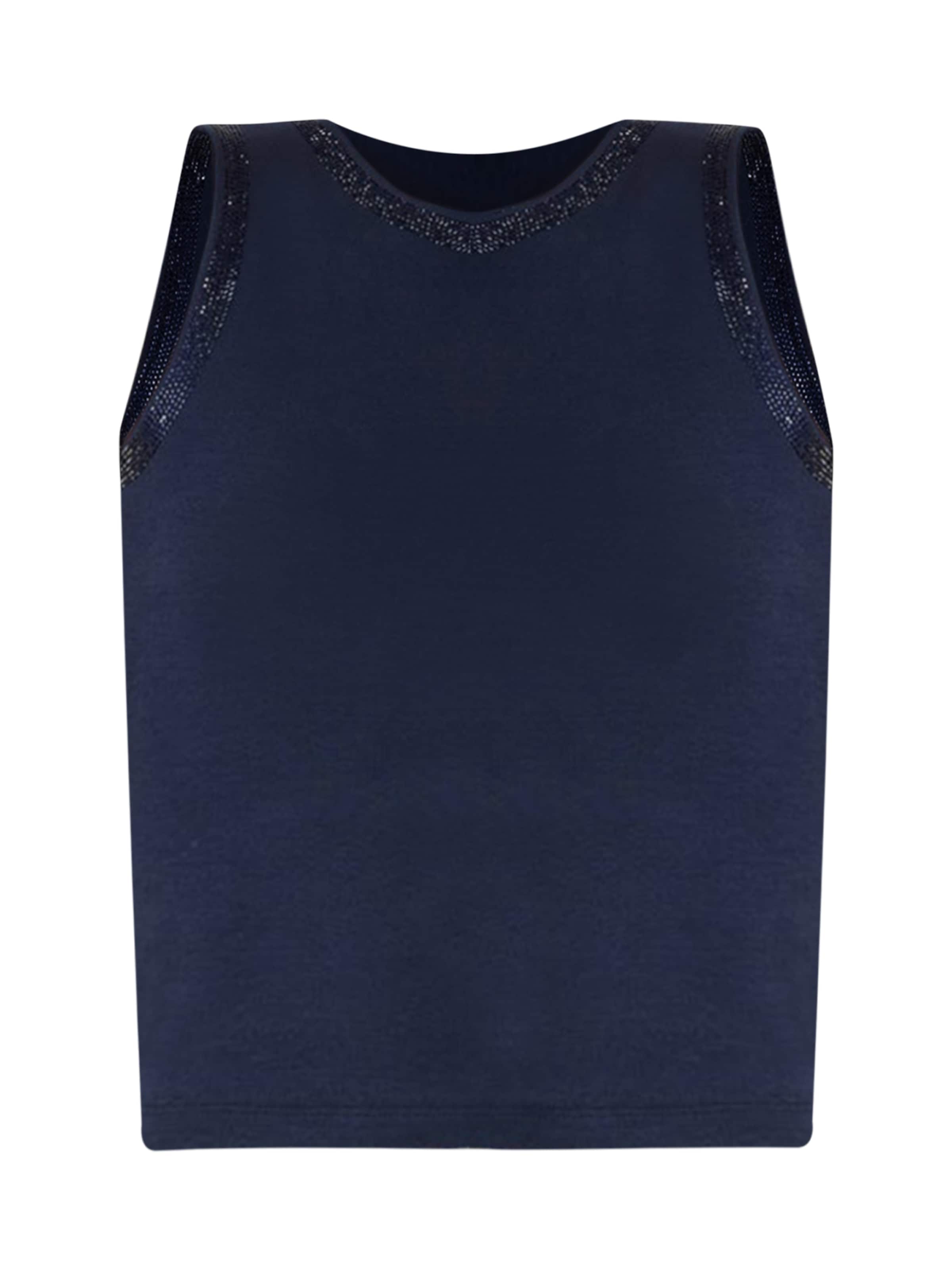 No Matter What Top in Blue: front