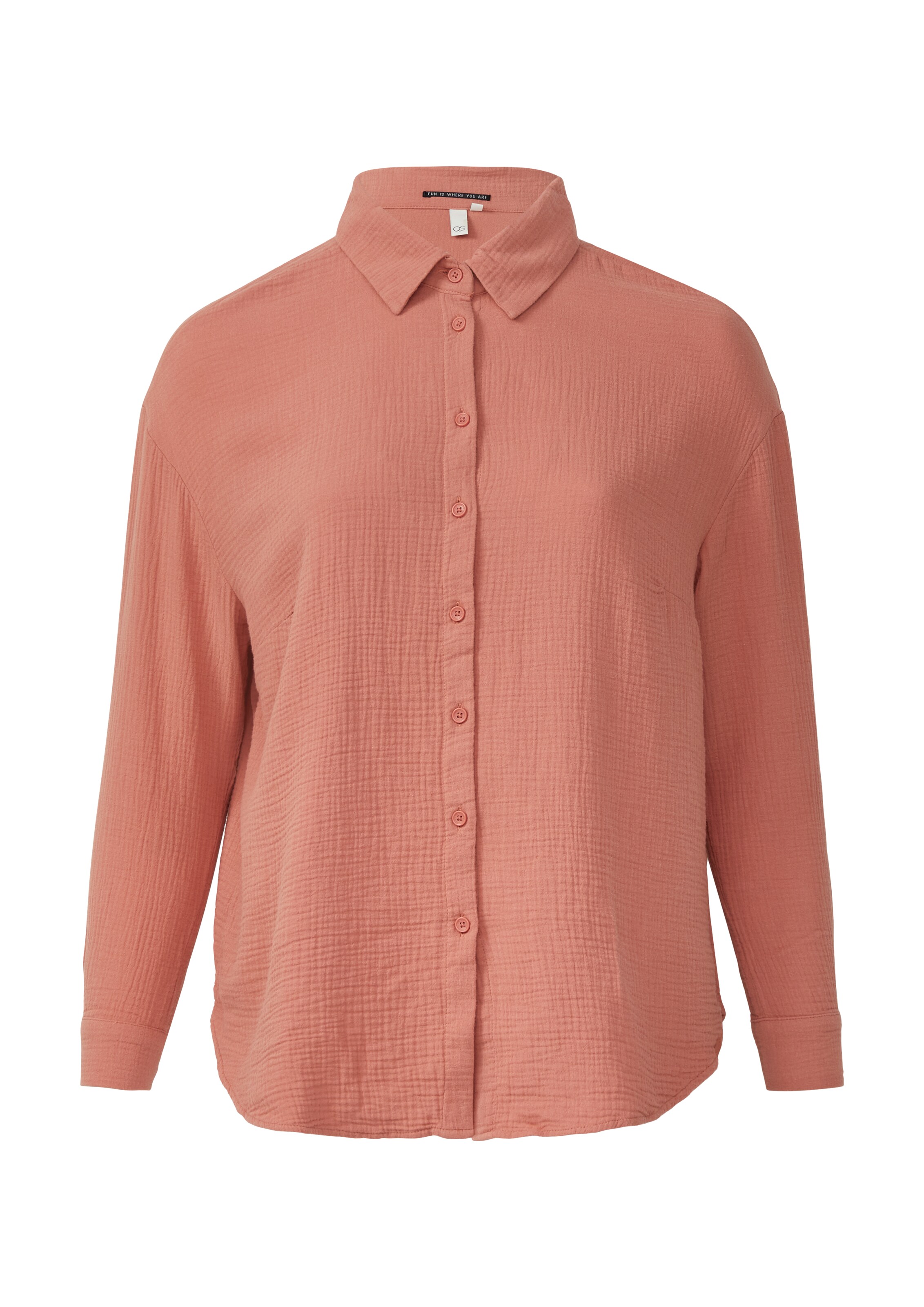 QS Blouse in Orange: front