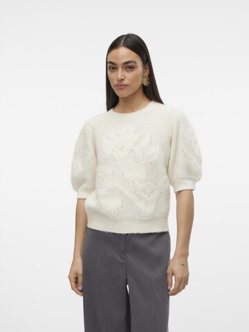 Pull-over 'MAIRE' VERO MODA en blanc : devant