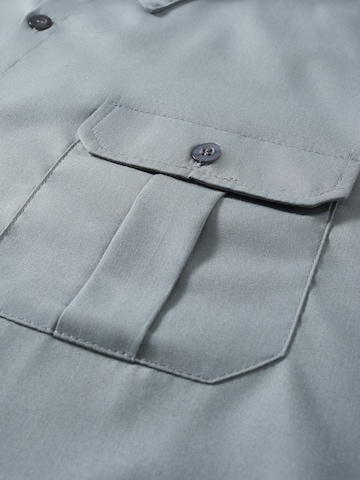 YOUTHUP Comfort fit Button Up Shirt 'Berchtesgaden' in Grey