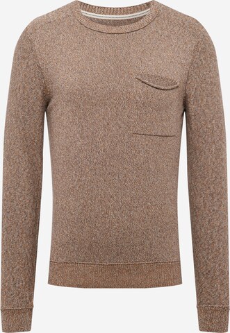 TOM TAILOR Sweater in Brown: front