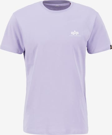 Coupe regular T-Shirt ALPHA INDUSTRIES en violet : devant