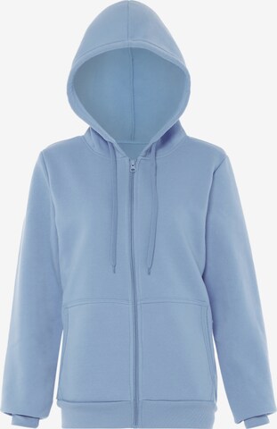 Colina Zip-Up Hoodie in Blue: front