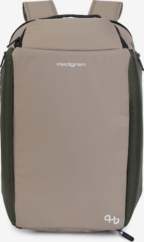 Borsa per laptop di Hedgren in beige: frontale