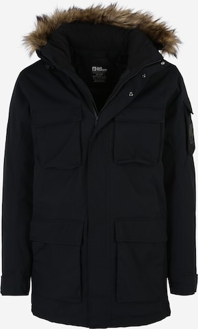 JACK WOLFSKIN Outdoor jacket 'Glacier Canyon' in Black: front