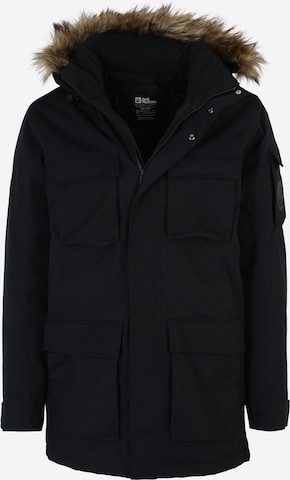 JACK WOLFSKIN Outdoorjacke 'Glacier Canyon' in Schwarz: predná strana