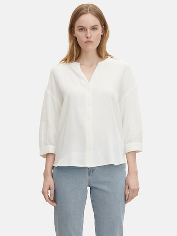 TOM TAILOR Blouse in Wit: voorkant