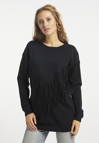 usha FESTIVAL Sweater in Black: front