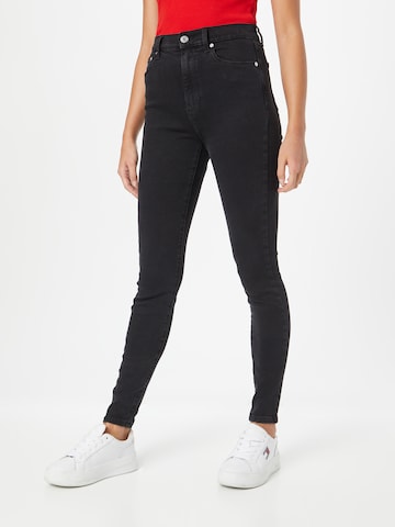 Tommy Jeans Skinny Jeans 'SYLVIA' in Black: front