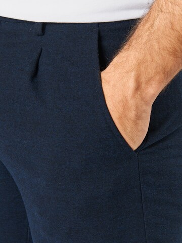 JACK & JONES Slim fit Pleat-front trousers 'Marco' in Blue