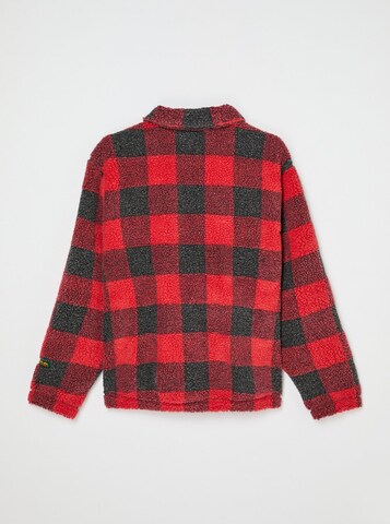QUIKSILVER Fleece Jacket in Red