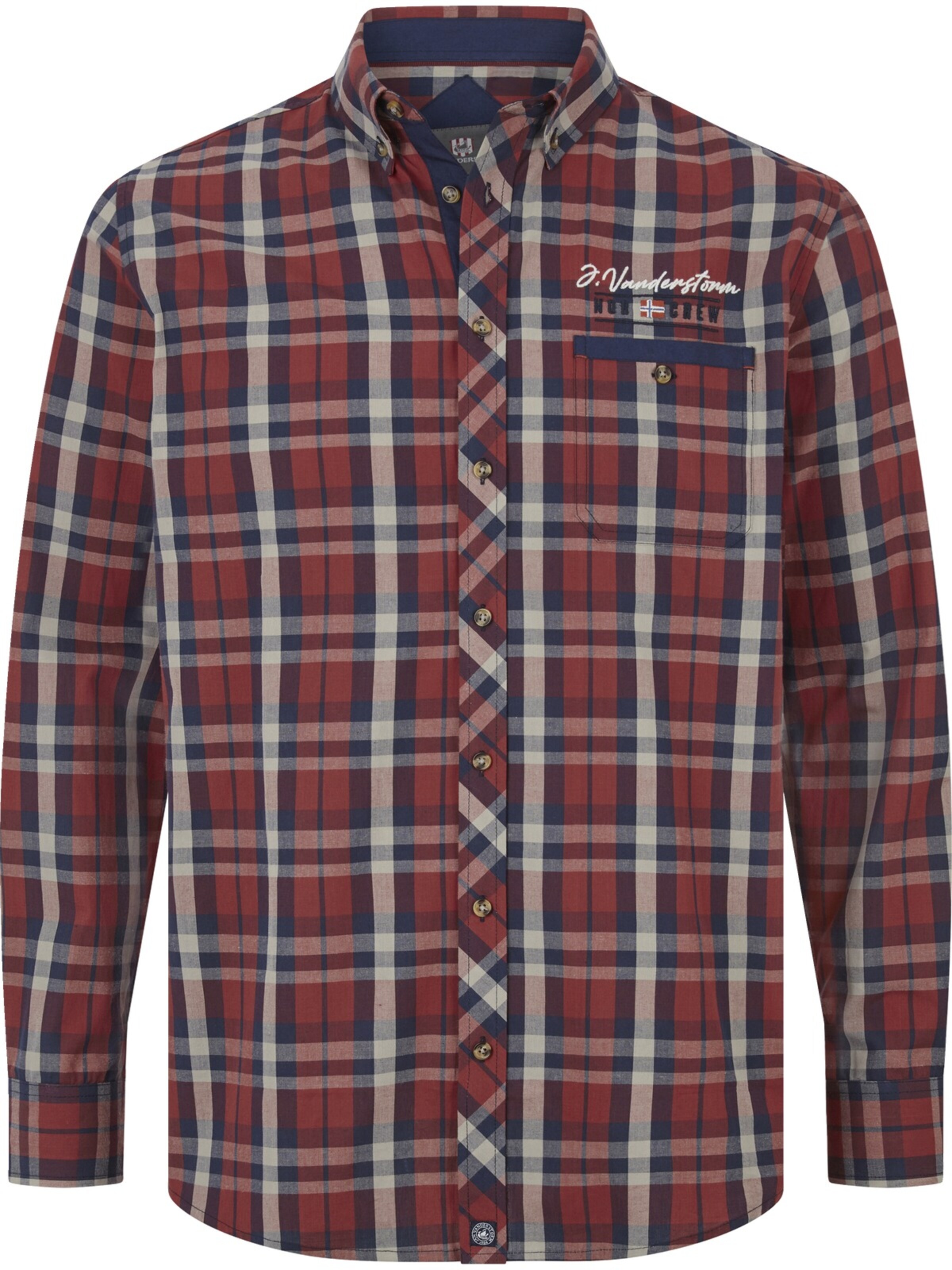 Jan Vanderstorm Comfort fit Button Up Shirt 'Nantwin' in Red: front