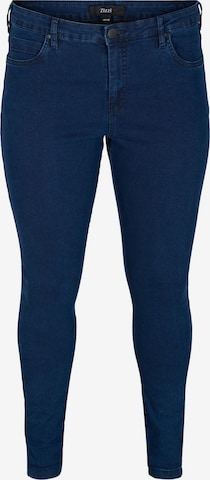 Zizzi Slimfit Jeans 'Amy' in Blau: predná strana