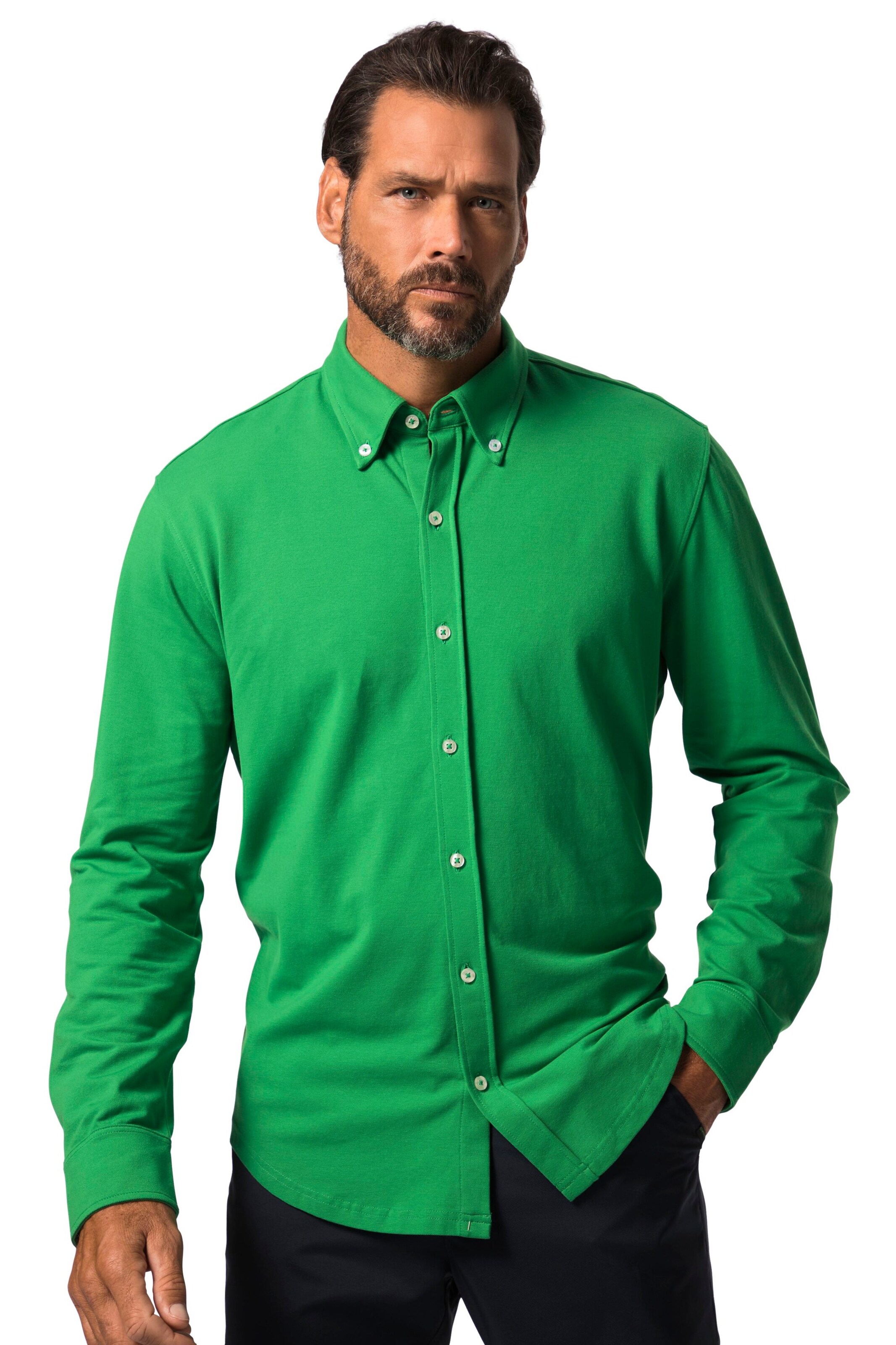 JAY-PI Regular Fit Hemd in Grün: Vorderseite