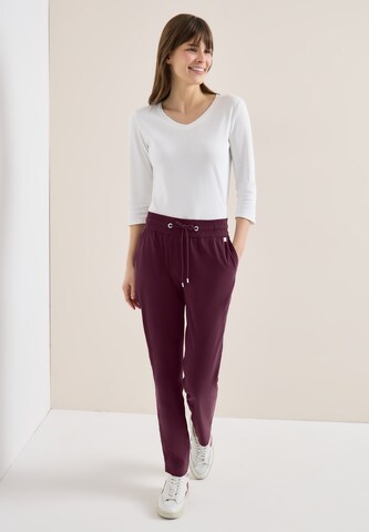 CECIL Tapered Pants 'Tracey' in Red