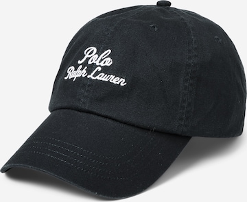 Casquette Polo Ralph Lauren en noir : devant