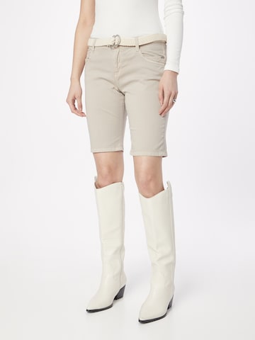 Stitch and Soul Slimfit Byxa i beige: framsida