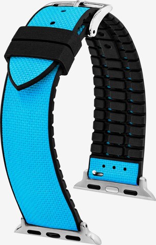 HIRSCH Armbänder Digitaluhr 'Arne for Apple Watch' in Blau: Vorderseite