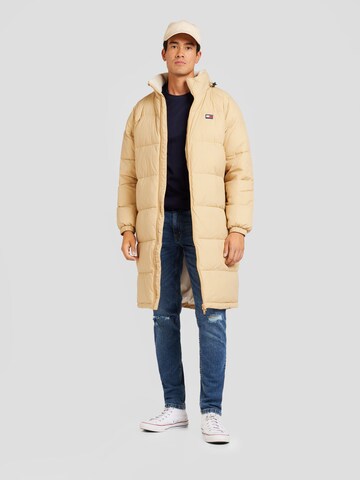 smėlio Tommy Jeans Demisezoninis paltas