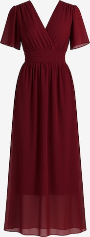 Robe Elara en rouge : devant