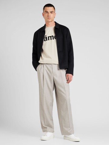 Wide Leg Pantalon à pince TOPMAN en gris