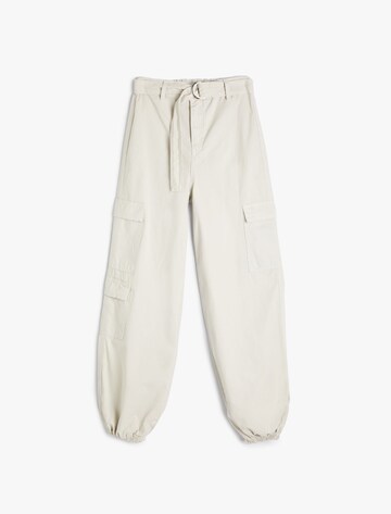 Koton Tapered Broek in Grijs: voorkant