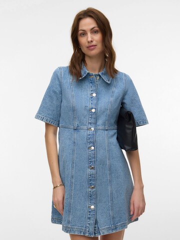 Robe-chemise 'VMDaisy' VERO MODA en bleu : devant