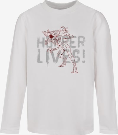 ABSOLUTE CULT Shirt 'Stranger Things - Hoppers Live' in Grey / Dark red / White, Item view