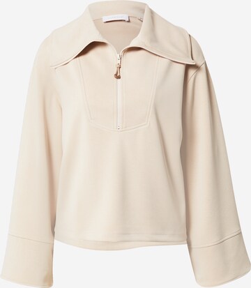 Sweat-shirt Rich & Royal en beige : devant