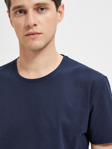 SELECTED HOMME T-shirt 'Ael' i blå
