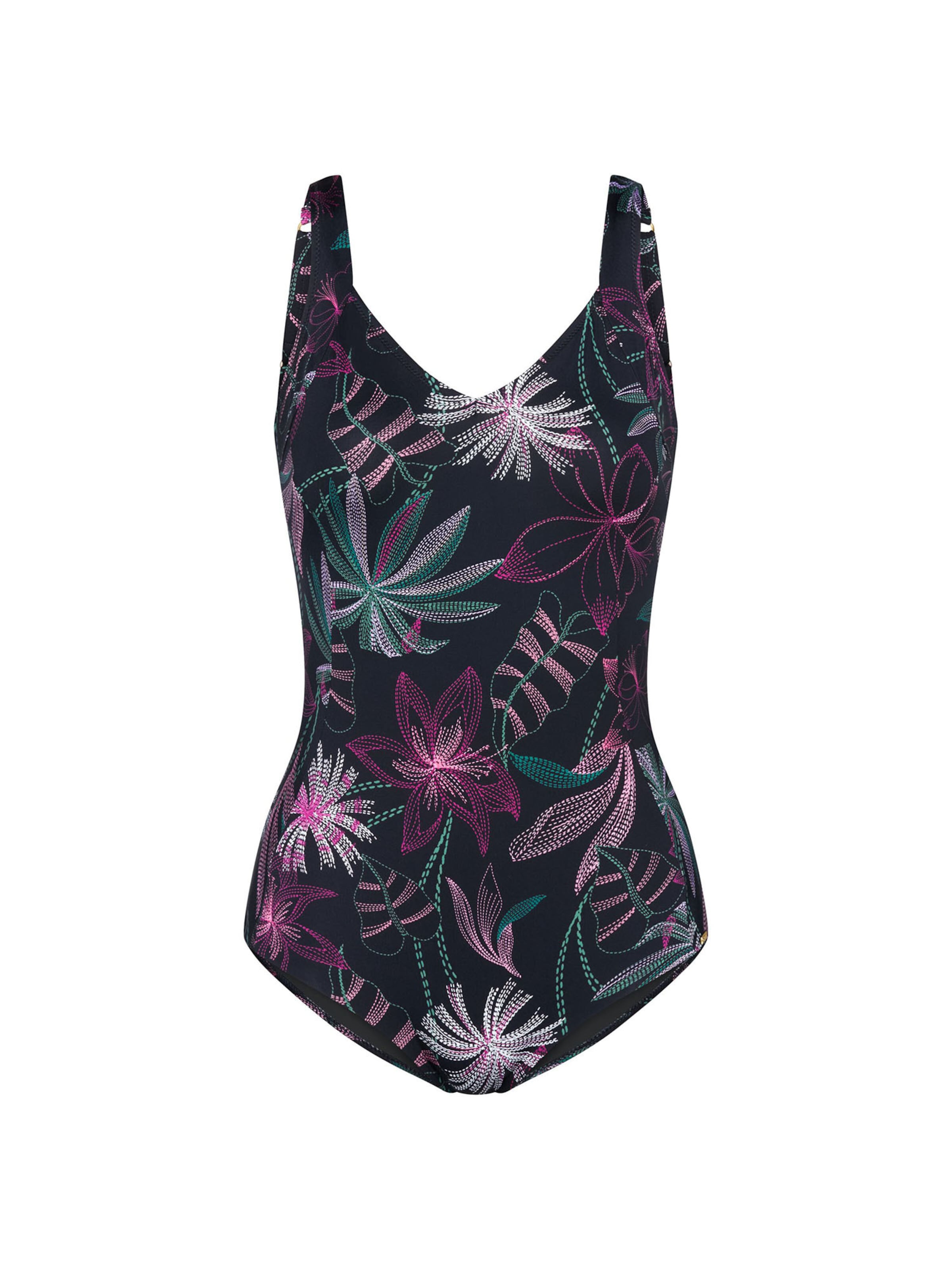 TRIUMPH Badpak ' Red Label Summer Tropics ' in Groen: voorkant