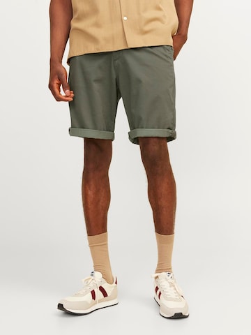 JACK & JONES Regular Chino trousers 'Bowie' in Green: front