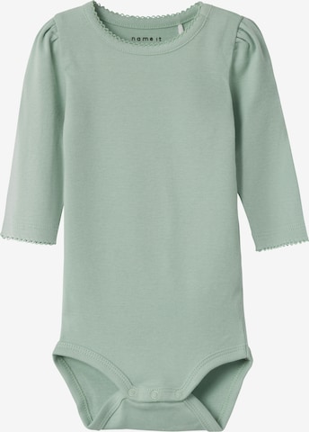 NAME IT - Pijama entero/body 'DAYS' en verde: frente