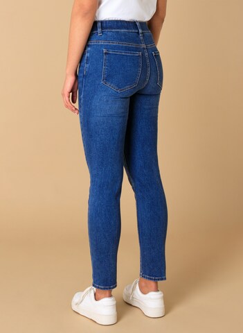 BASE LEVEL Skinny Jeggings in Blau