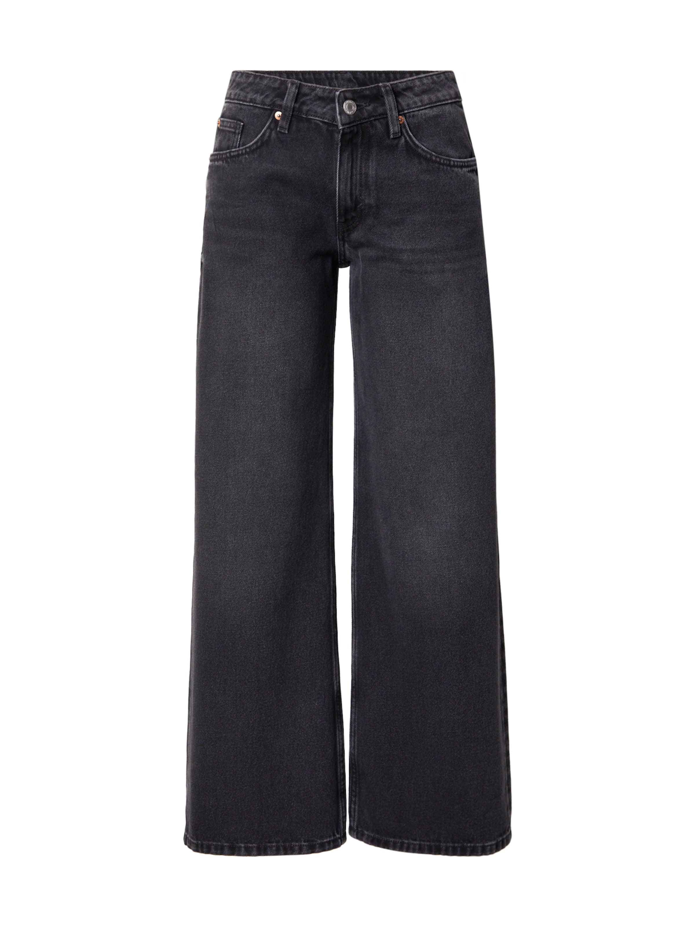 WEEKDAY - Pierna ancha Vaquero 'Imoo' en negro: frente