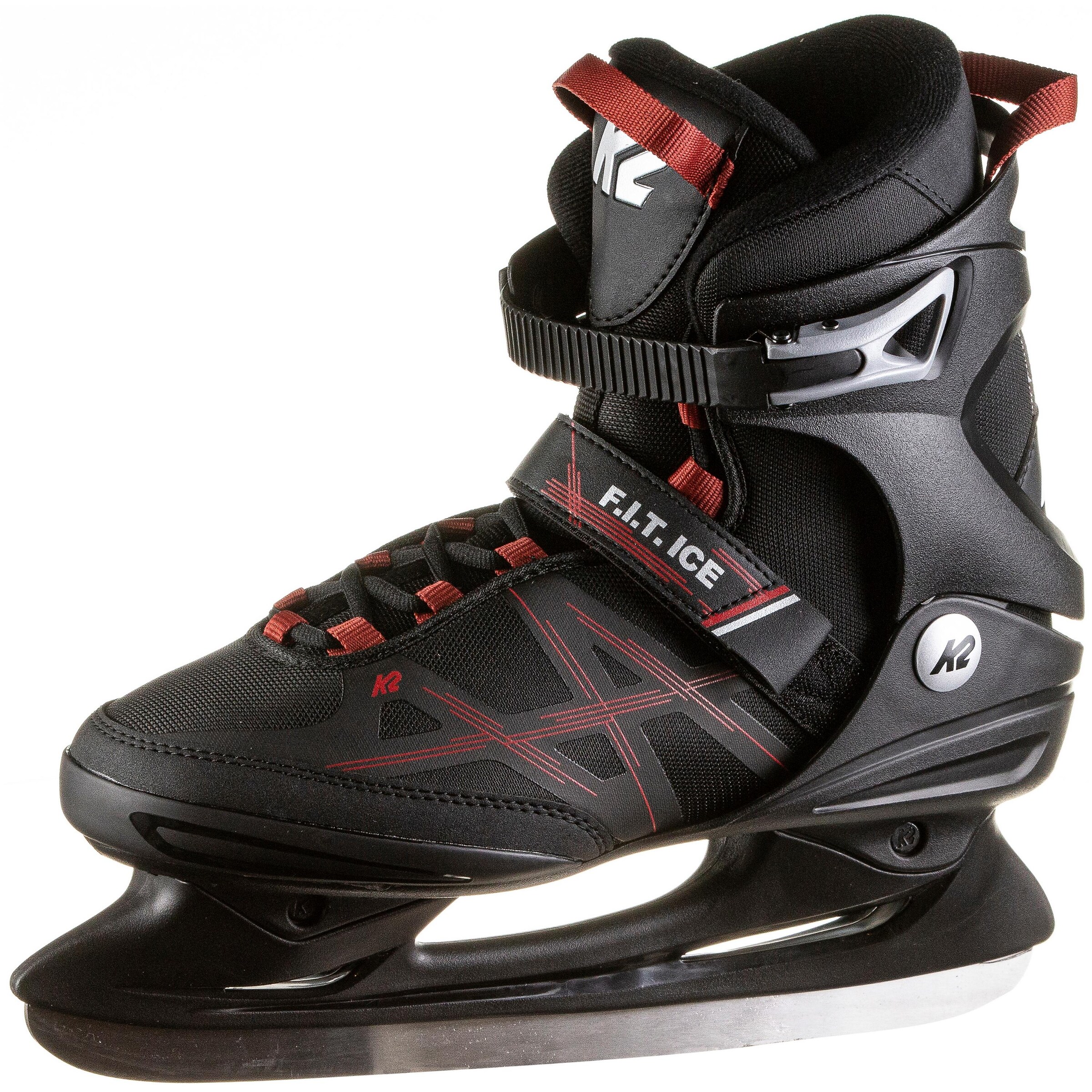 K2 Ice Skates 'F.I.T. ICE' in Black: front
