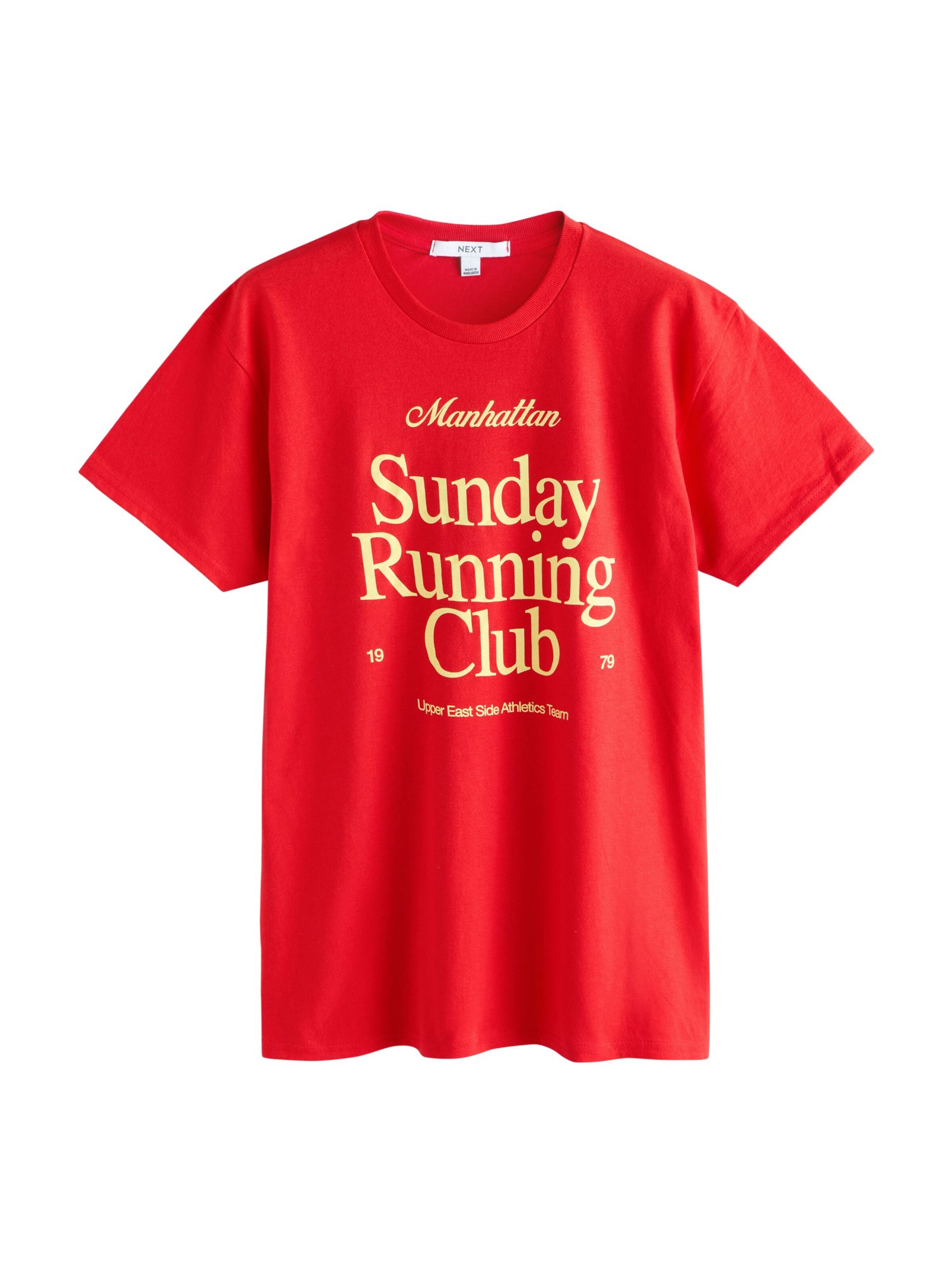 Next Shirt in de kleur Lichtgeel / Rood, Productweergave