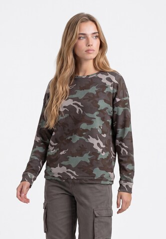 MYMO - Sudadera en verde: frente