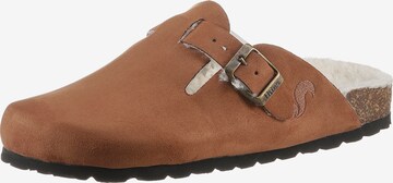 thies Mules in Brown: front
