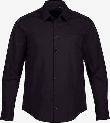 JP1880 Regular fit Overhemd in Zwart: voorkant