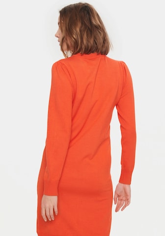 SAINT TROPEZ Strickkleid in Orange