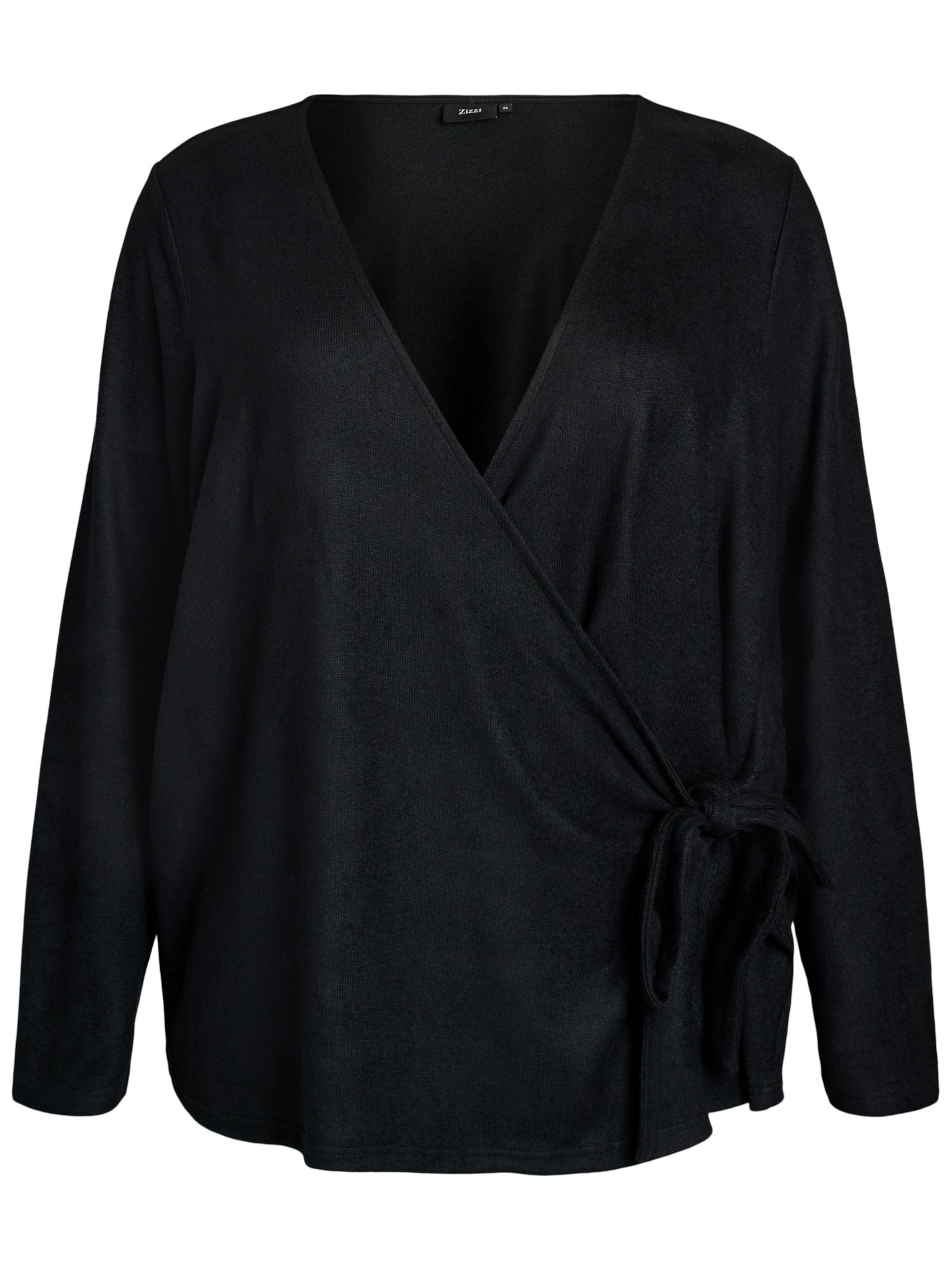 Zizzi - Blusa 'LUCIA' em preto: frente