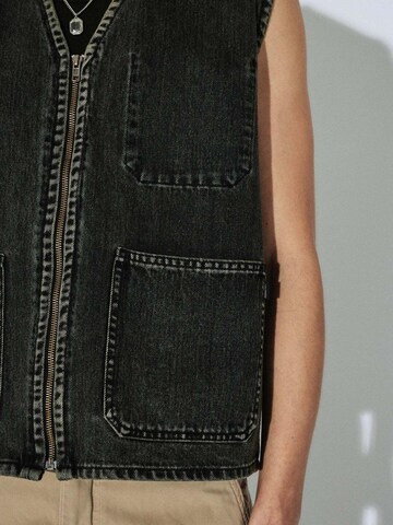 Dr. Denim Vest 'Enver Worker' in Black