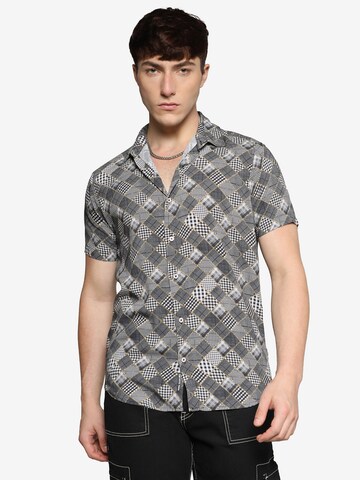 Campus Sutra Comfort fit Button Up Shirt 'Jonah' in Grey: front