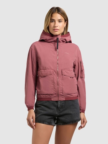 khujo Kurtka przejściowa w kolorze różowy: przód