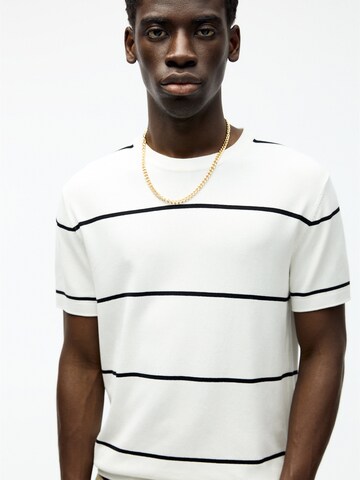 Pull-over Pull&Bear en blanc