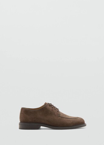 MANGO MAN Lace-Up Shoes 'Bordon' in Brown